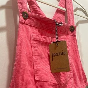 Barbie pink corduroy overalls NWT 💖